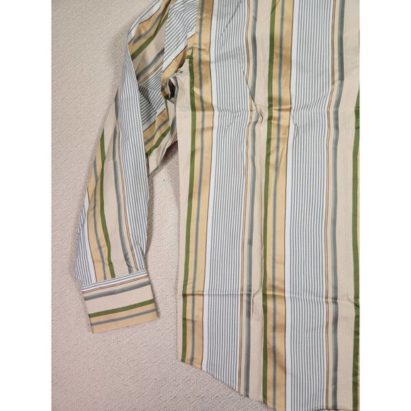 Claiborne Shirt Mens Small S‎ Modern Cotton Button Up Striped Collared NWT - Picture 12 of 12
